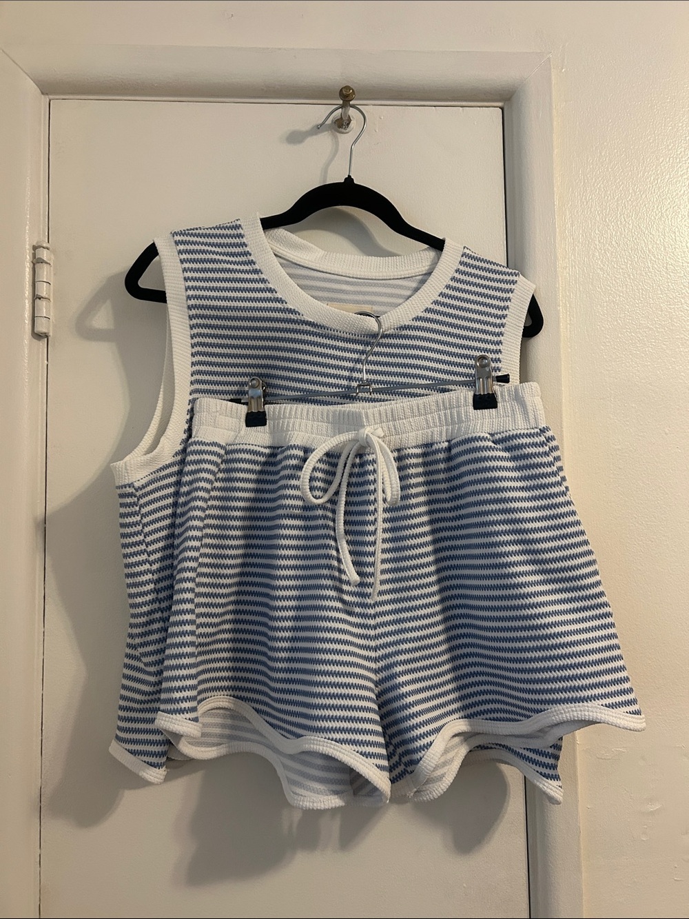 Adorable blue ruffle set